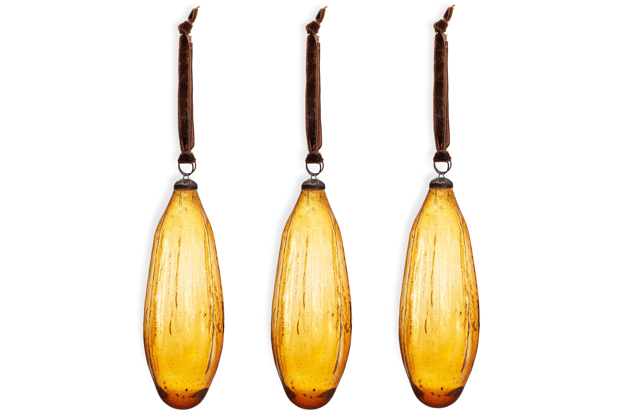 Supara Baubles in Ochre Set of 3