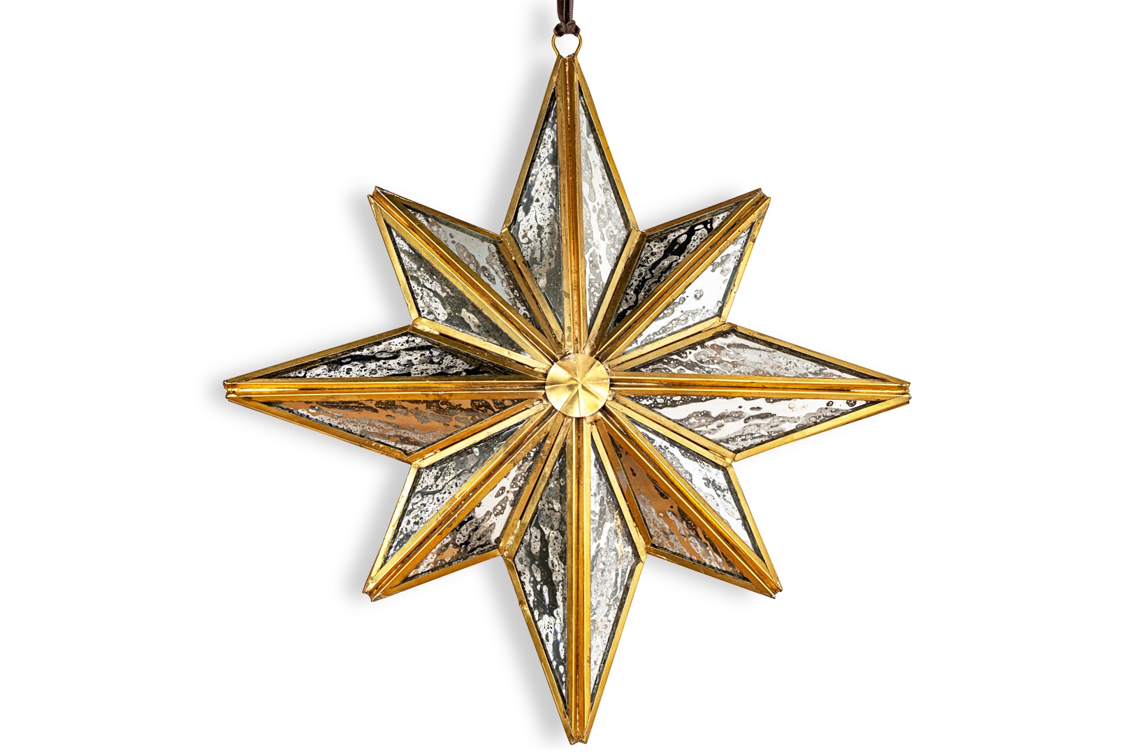 Taara Star Decoration in Antique Brass Large