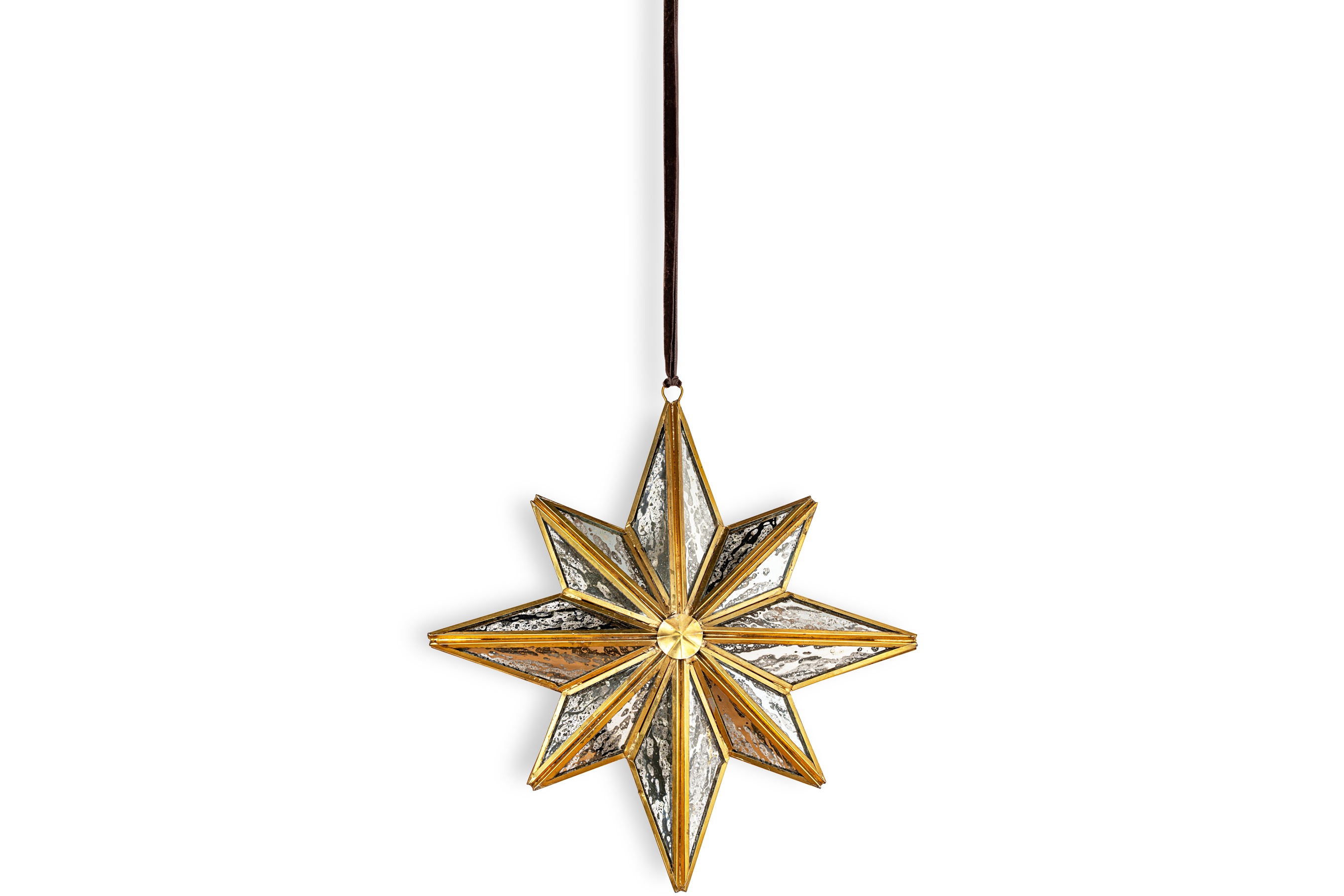 Taara Star Decoration in Antique Brass Small