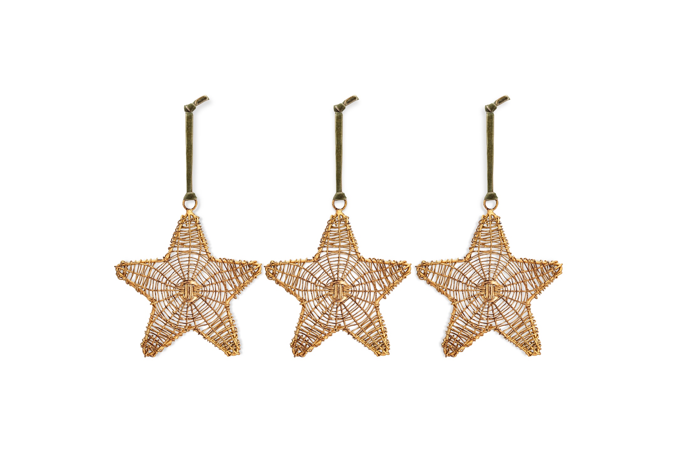 Sangala Baubles in Antique Brass Set of 3