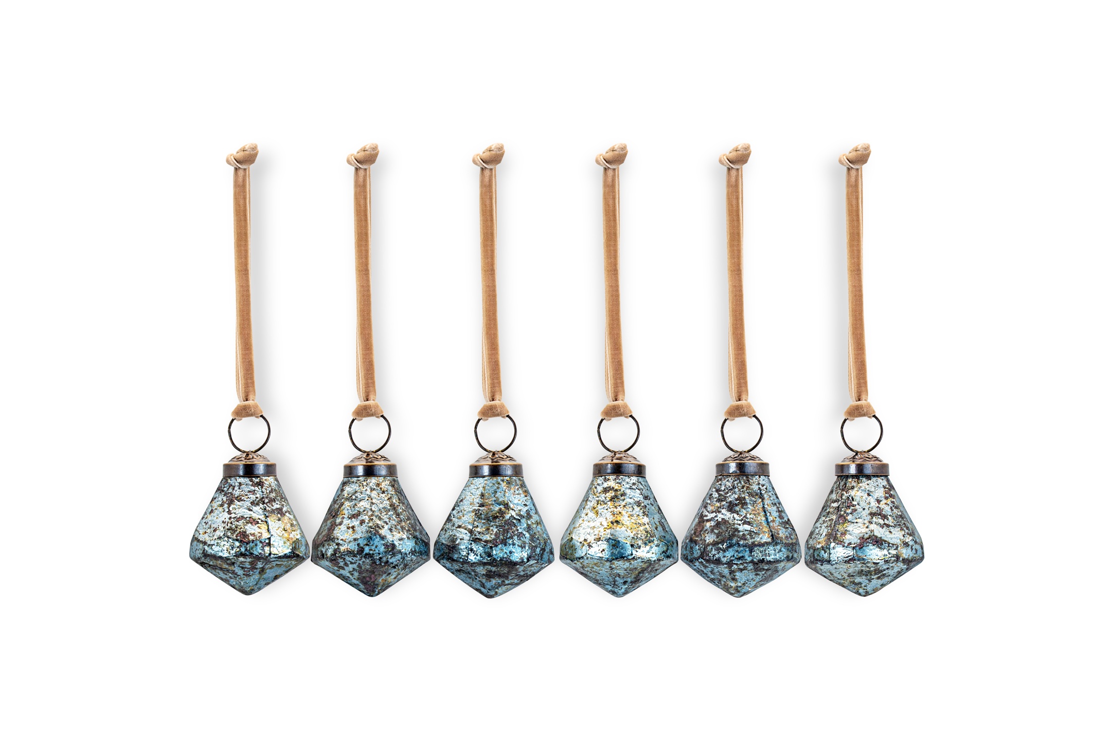 Vikula Baubles in Sea Foam Set of 6