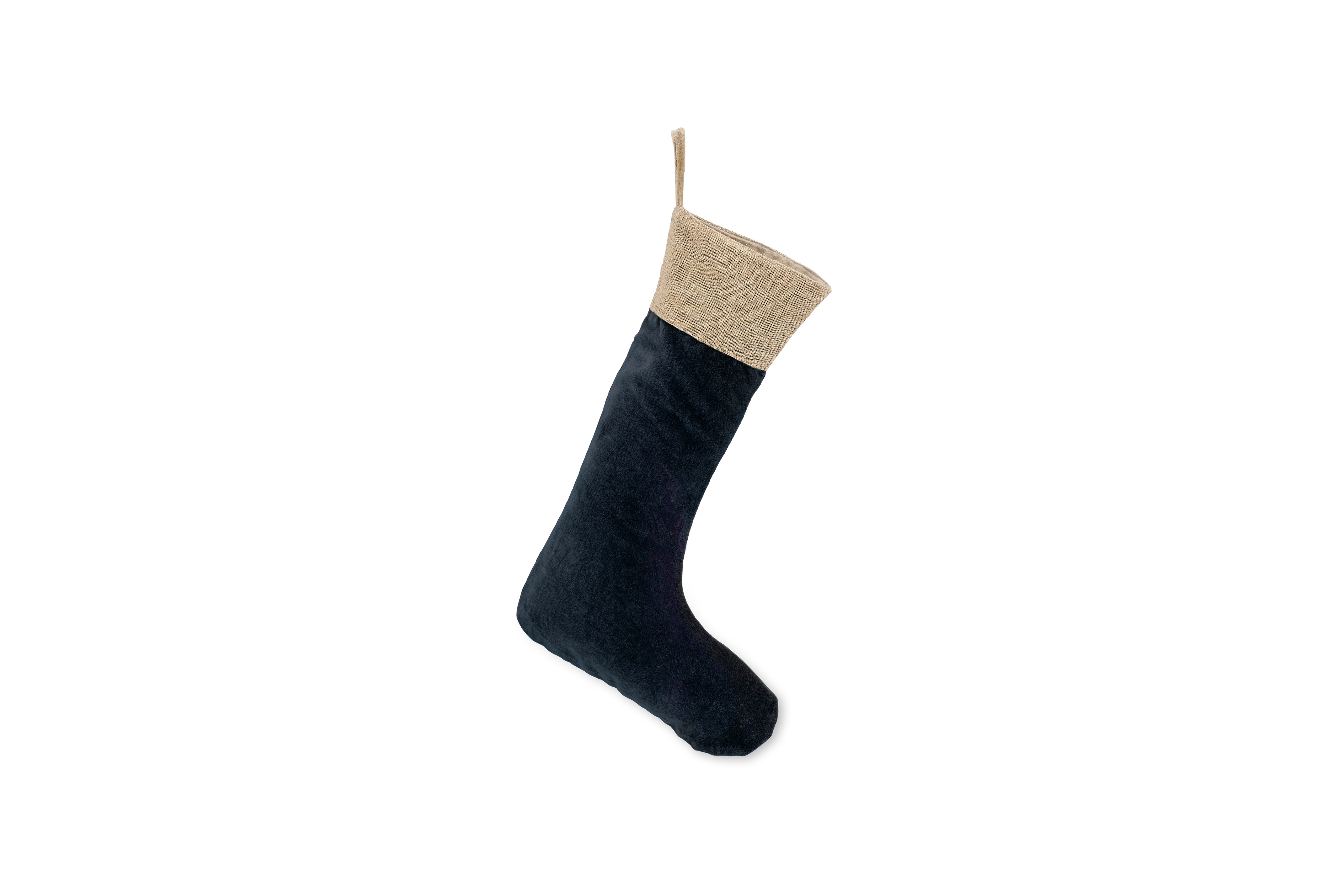 Karru Cotton Velvet Stocking in Indigo