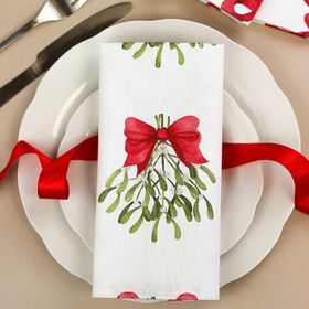 Cream Bows Napkins (pair)