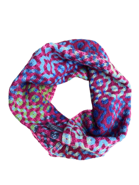 Handwoven merino lambswool snood scarves - one of a collection