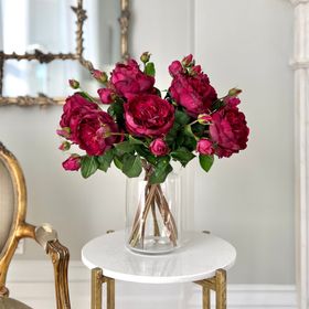 Artificial Burgundy English Rose
