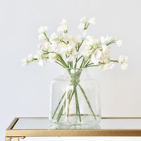 Artificial Small White Sweet Pea