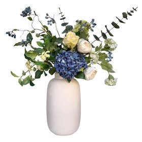 Born In September - Artificial Sapphire Flower Bouquet & Vase