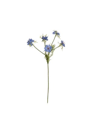 Artificial Blue Nigella Spray