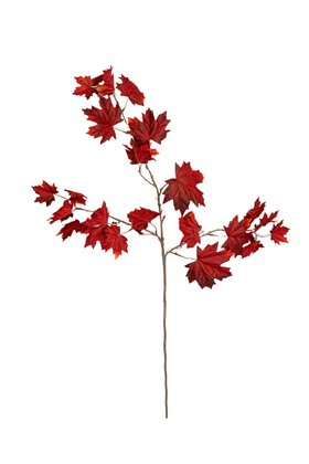 Artificial Red Maple Leaves