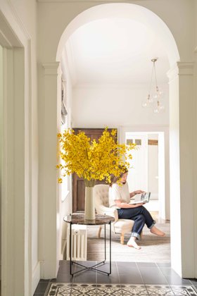 Artificial Yellow Oncidium Orchid