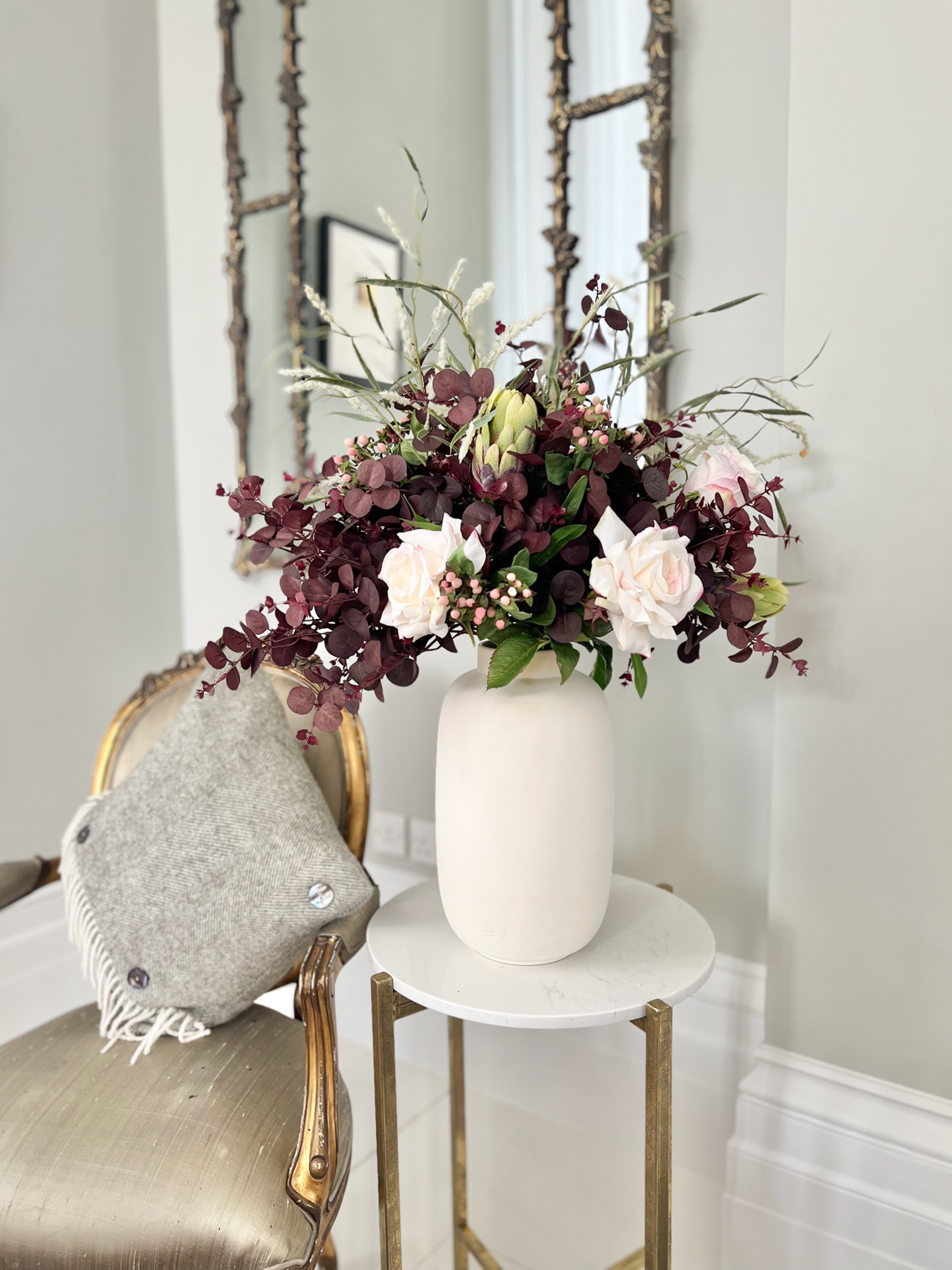 Autumn Plum Artificial Flower Bouquet