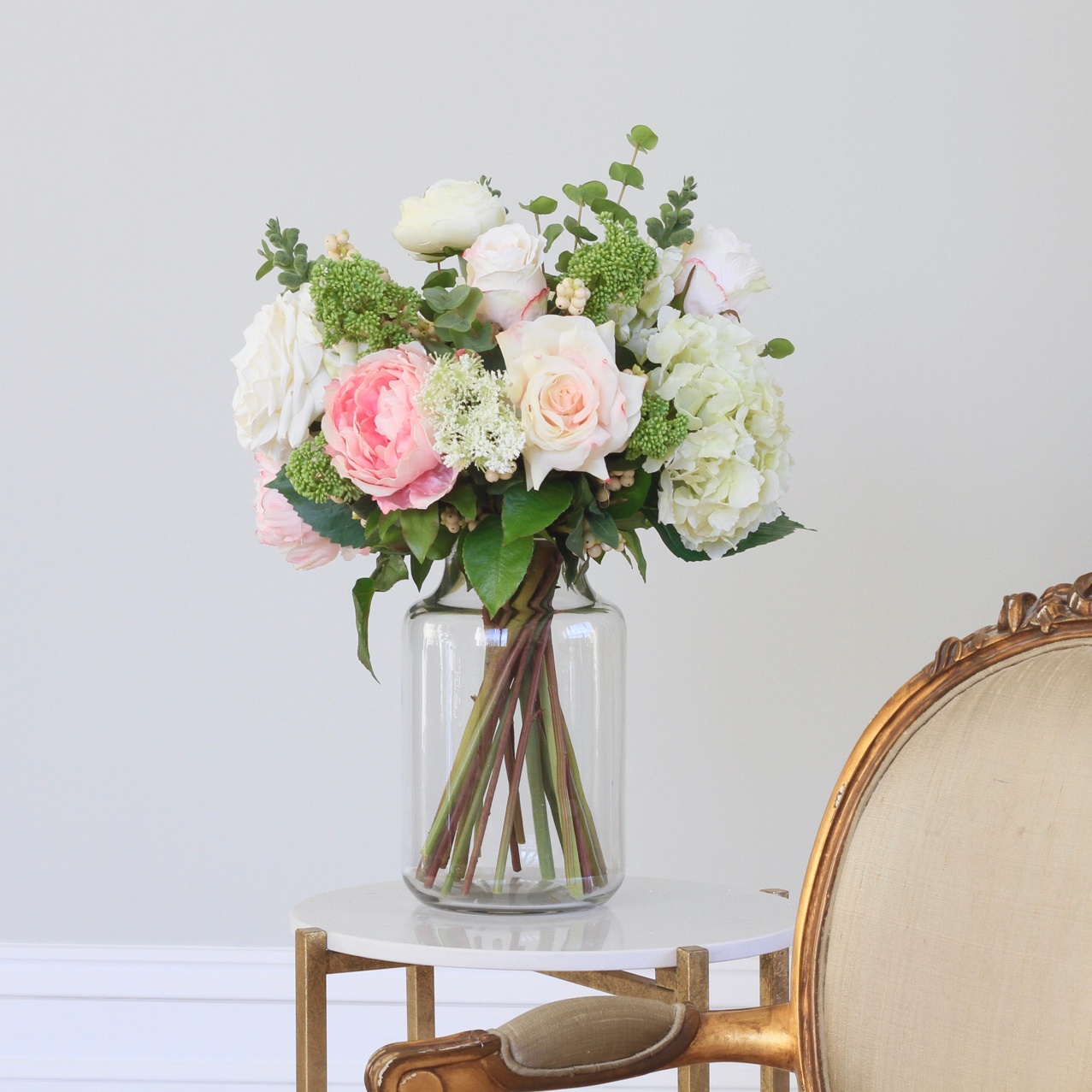 Strawberries & Cream Silk Flower Bouquet