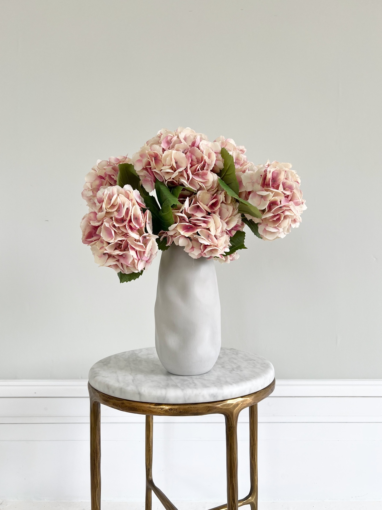 Artificial Dusky Pink Hydrangea
