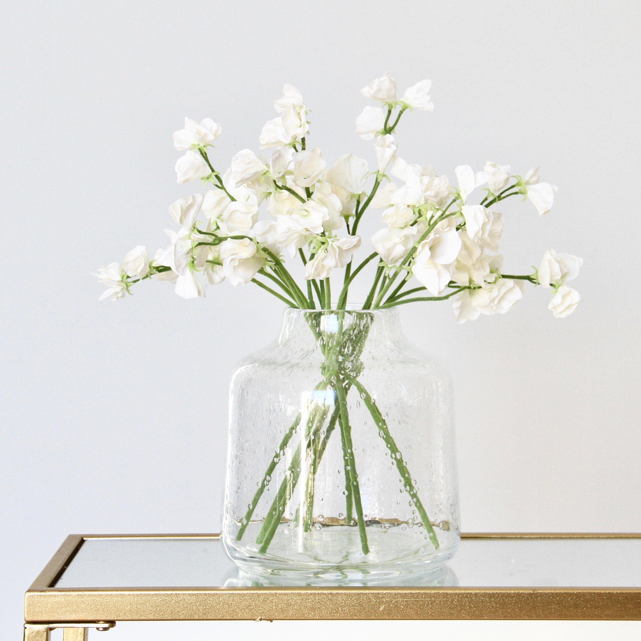 Artificial Small White Sweet Pea
