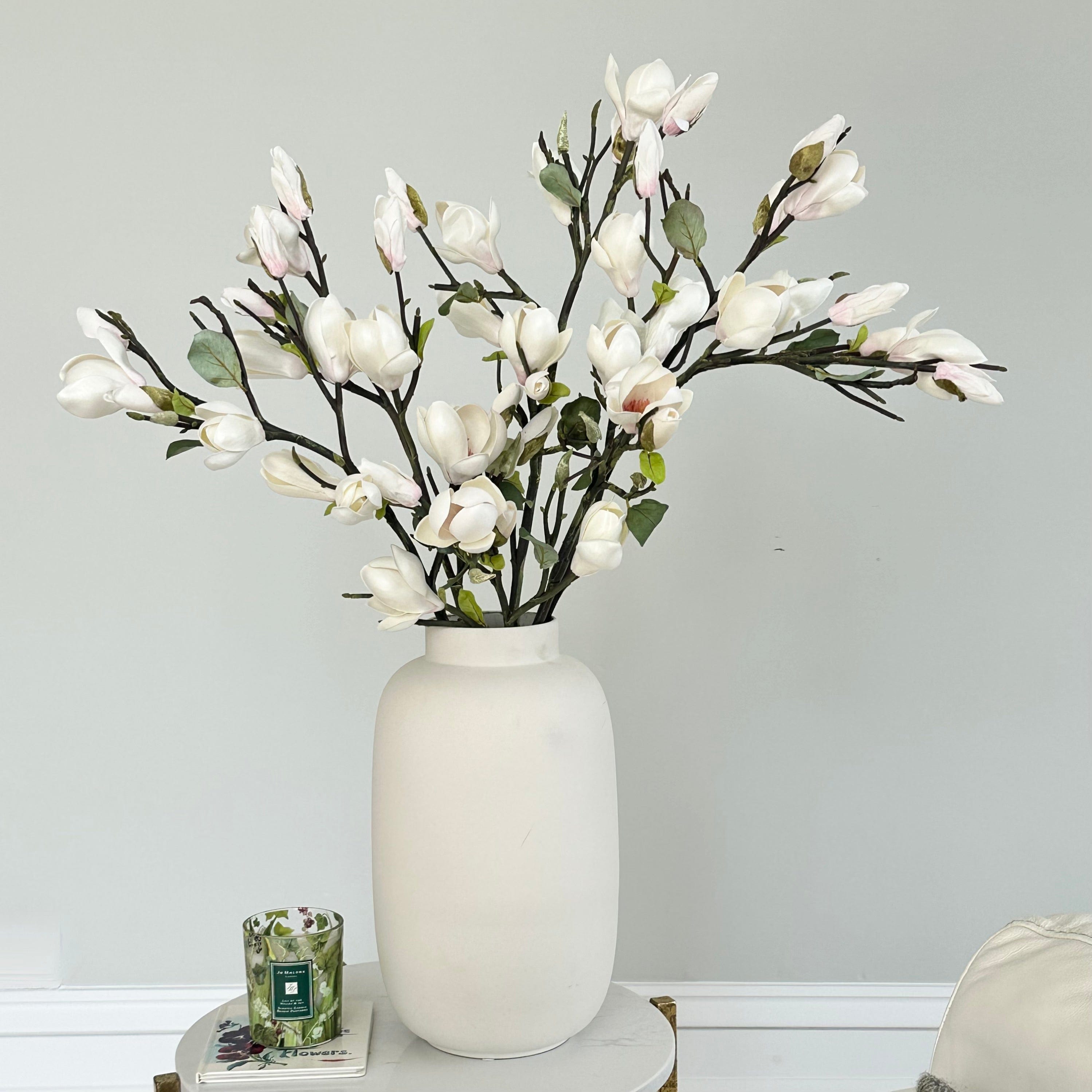 Artificial White Tall Magnolia