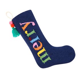 Hand Tufted Wool Stocking