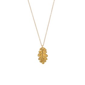 Gold Oak Leaf Necklace