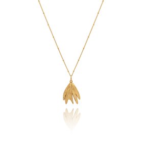 Gold Rosemary Sprig Necklace