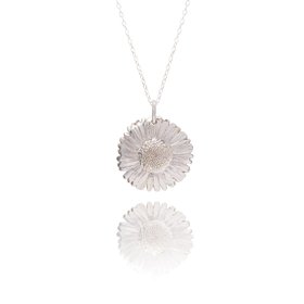 Silver Daisy Necklace