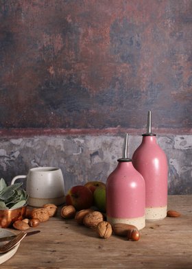 Limited Edition Fuchsia Oil Pourer Stoneware