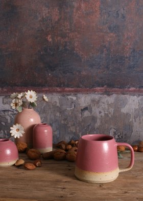 Limited Edition Fuchsia Mug Stoneware