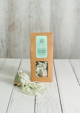 Mint Green Jellyfish Ceramic Hanging Decoration Stone