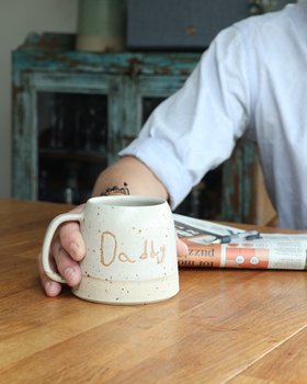 Personalised Child's Handwriting Handmade Ceramic Mug