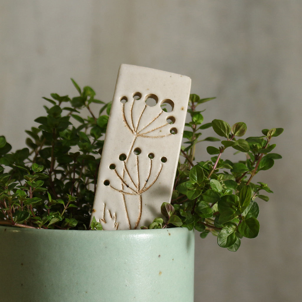 Herb Stripper Plant Marker Stoneware