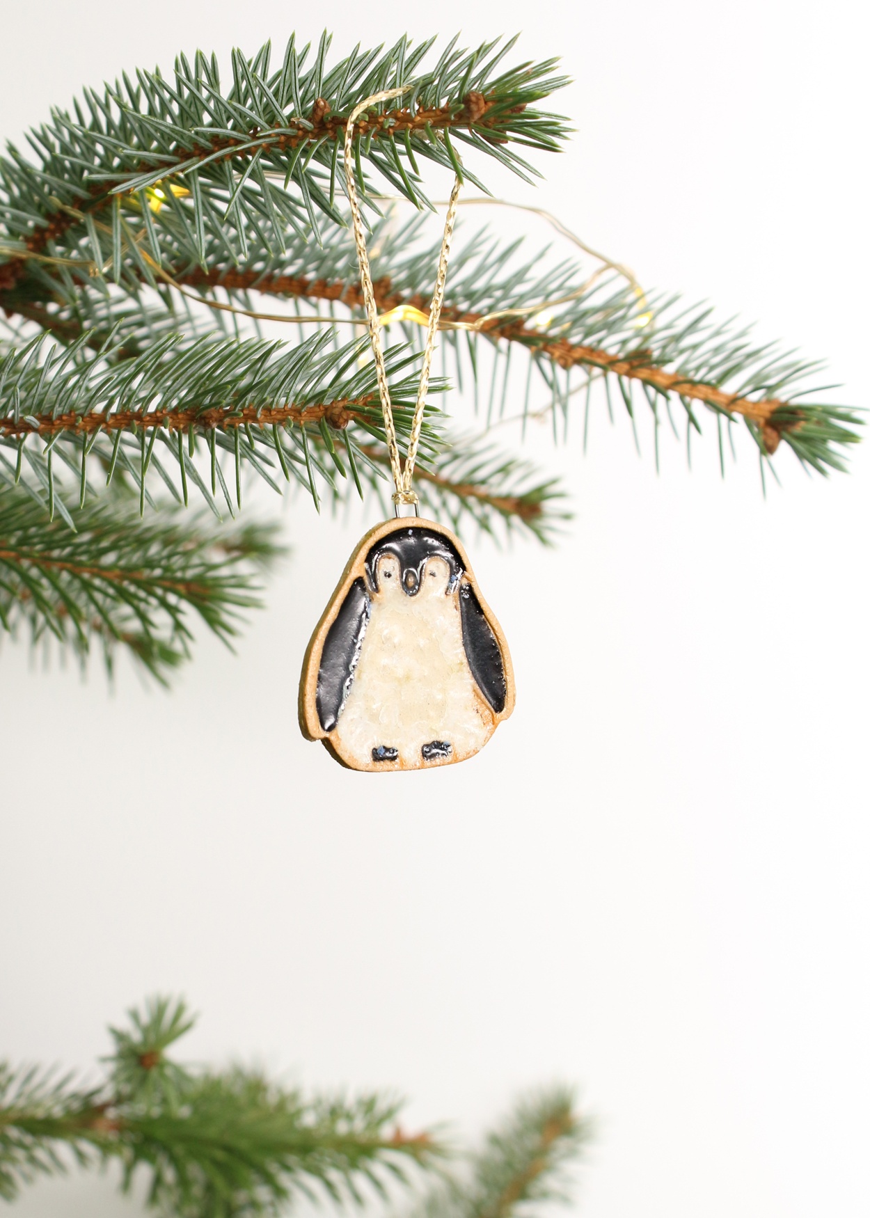 Penguin Handmade Ceramic Christmas Decoration