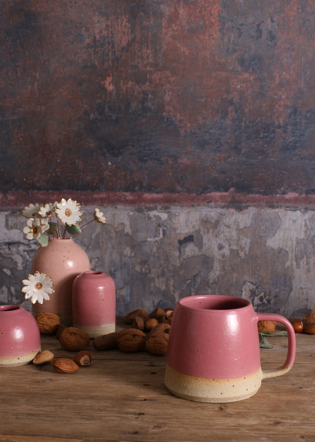 Limited Edition Fuchsia Mug Stoneware