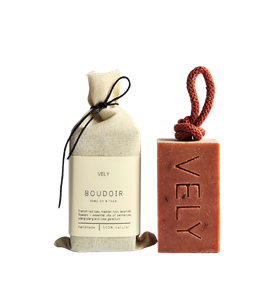 Natural Handmade Soap On A Rope "Boudoir"