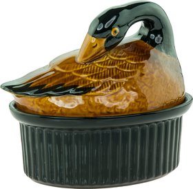 French amber and black goose - egg storage