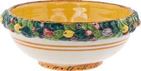 Italian majolica fruit bowl