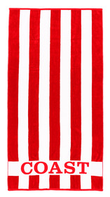 COAST Cotton Beach Towel Red