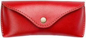 COAST Leather Glasses Case - Red
