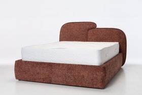 Mila Ottoman Bed with Storage, Copper Blush Basket Weave Chenille