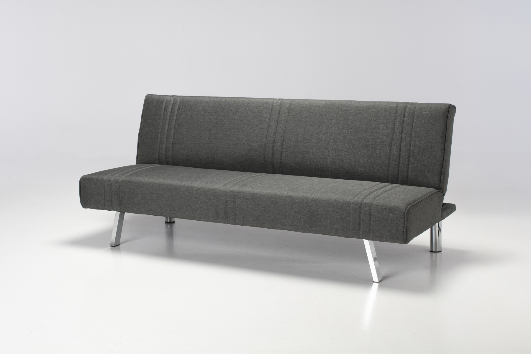 Knox Click Clack 3 Seater Sofa Bed, Dark Grey Linen