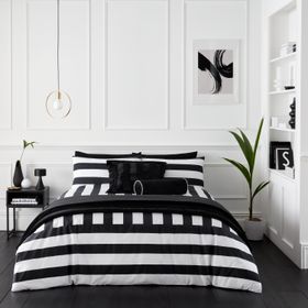 Style Sisters Bold Stripe 100% Cotton Duvet Set