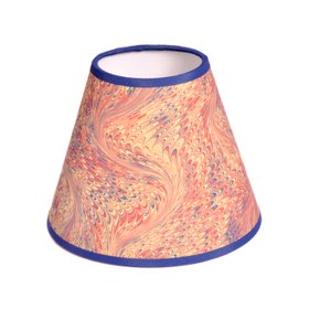 Red, Blue and Taupe Marble Paper 20cm Lampshade