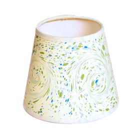 Cream, Green and Blue Marble Paper 15cm Lampshade
