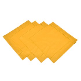 Set of 4 Mustard Linen Napkins