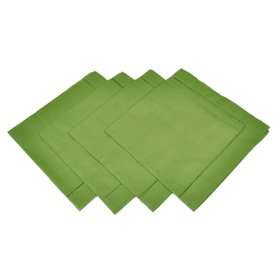 Set of 4 Green Linen Napkins