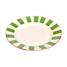 Green Striped Edge Side Plate Joanna Wood Shop Green Striped Edge Dessert Plate Not specified Green Striped Edge Side Plate Joanna Wood Shop Green Striped Edge Side Plate