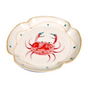 Stoneware Crab Plate