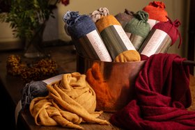 100% Alpaca Travel Wraps in Rich Earthy Shades