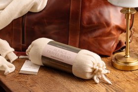 Alpaca Travel Wrap in Ivory