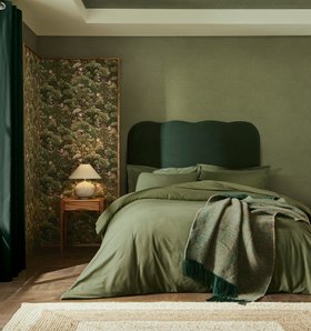 Treetop Troop Green and Haptic Wallpaper