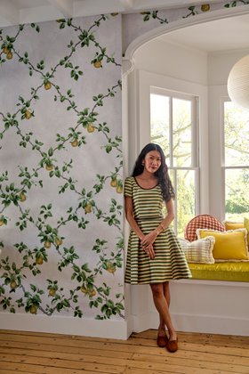 Graham & Brown x Kate Berry Gem Espalier Clay Bespoke Mural