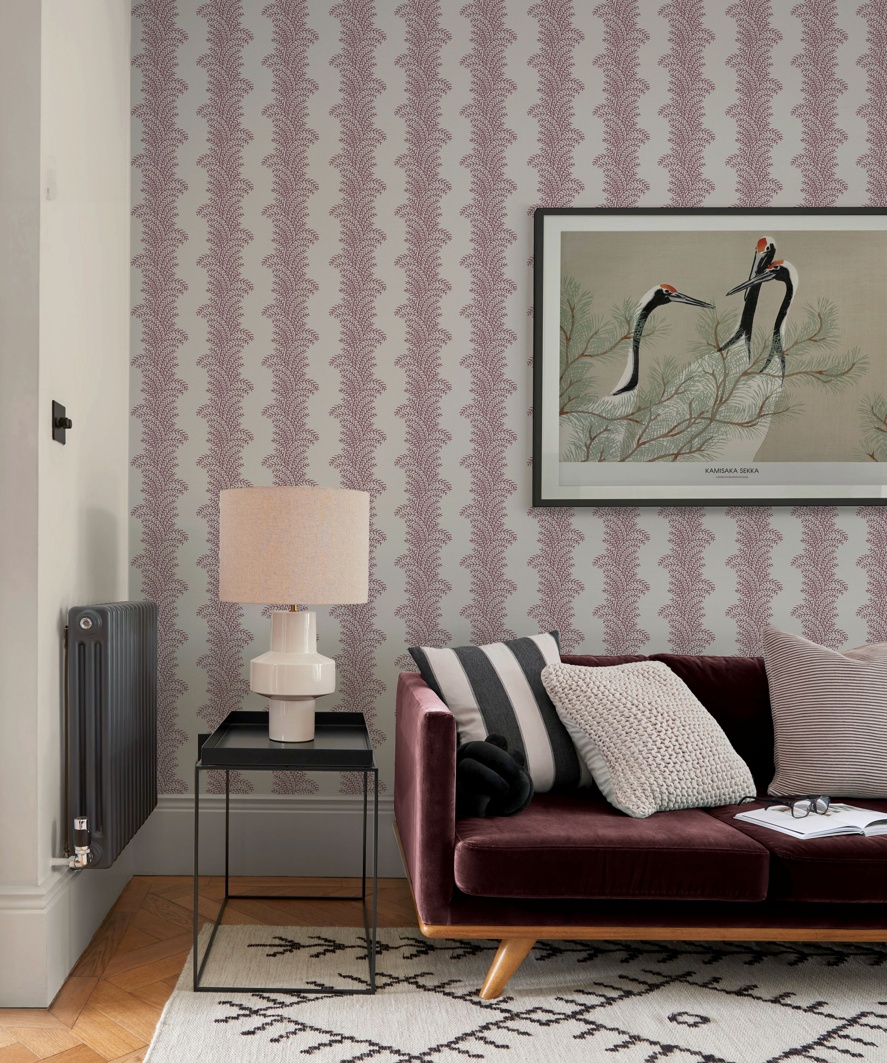 WHISPERING FERN DIVINE DAMSON and CAMBRIDGE CREAM paint