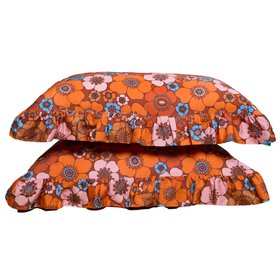 Weirdstock x The Chain Retro Floral Pillowcase Pair